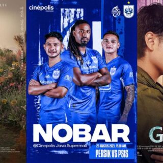 Jadwal Film di Bioskop Semarang 25 Agustus 2023: Nobar Persik Kediri vs PSIS Semarang di Cinepolis Java Supermall