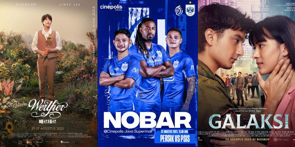 Jadwal Film di Bioskop Semarang 25 Agustus 2023: Nobar Persik Kediri vs PSIS Semarang di Cinepolis Java Supermall