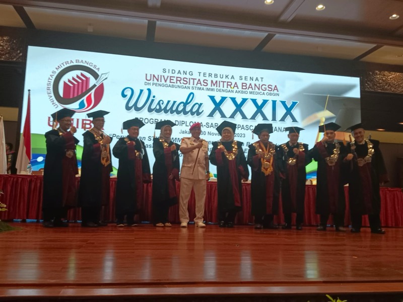 Transformasi Jadi Universitas Mitra Bangsa, STIMA IMMI Gelar Wisuda Terakhir