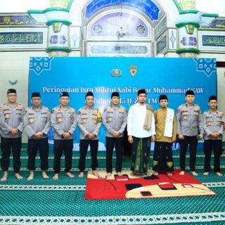 Gelar Isra Mi'raj, Personel Bhayangkara Diingatkan Pentingnya Ketakwaan Dalam Bertugas