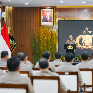 Kapolri Buka Rakernis Gabungan 5 Divisi Satker Polri