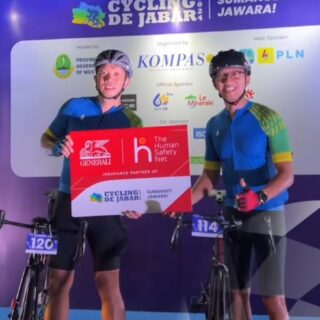 Kabag Ops Polres Ciko Hadiri Pelepasan Peserta Cycling De Jabar 2024