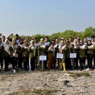 Rangkaian Hari Lingkungan Hidup Sedunia, DLH Kota Cirebon Tanam 200 Pohon Mangrove