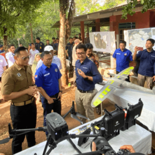 Terra Drone Pamerkan Teknologi Drone kepada Menteri ATR/BPN dalam Program GEMAPATAS
