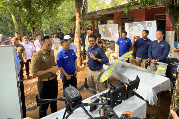 Terra Drone Pamerkan Teknologi Drone kepada Menteri ATR/BPN dalam Program GEMAPATAS