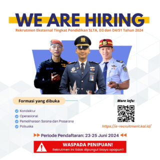 KAI Buka Rekrutmen Eksternal