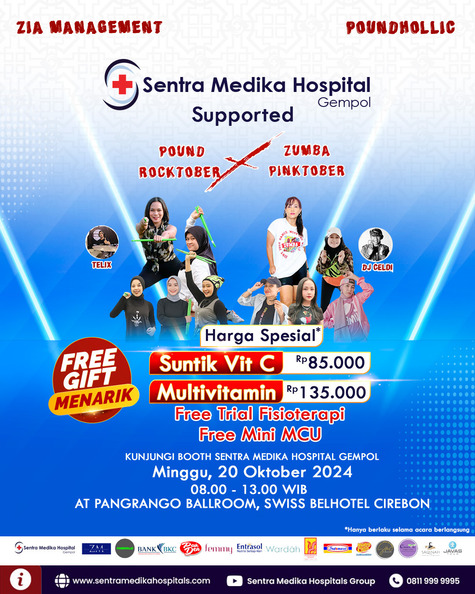 Sentra Medika Hospital Gempol Dukung Acara Pound Rocktober dan Zumba Pinktober di Cirebon