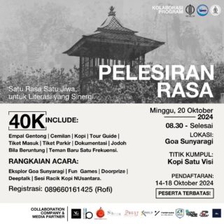 Pelesiran Rasa: Menjelajah Goa Sunyaragi dan Sinergi Literasi, Minggu 20 Oktober 2024