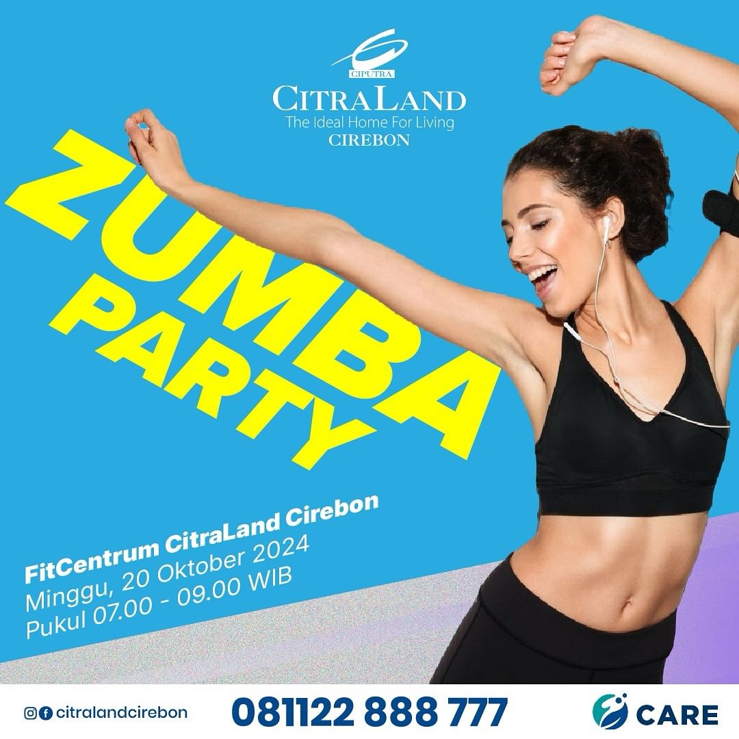 Zumba Party di CitraLand Cirebon, Ajak Masyarakat Bergaya Hidup Sehat