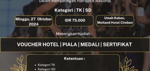 Festival Batik Tradisional: Ajang Fashion Show Anak di Metland Hotel Cirebon