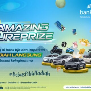 bank bjb Hadirkan Program Amazing SurePrize, Tempatkan Dana Bisa Dapat Hadiah Cashback Hingga Kendaraan Bermotor