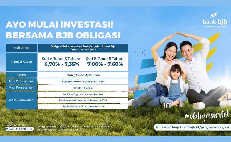 Sustainability Bond bank bjb Banjir Peminat, Oversubscribed Hampir 5 Kali Lipat