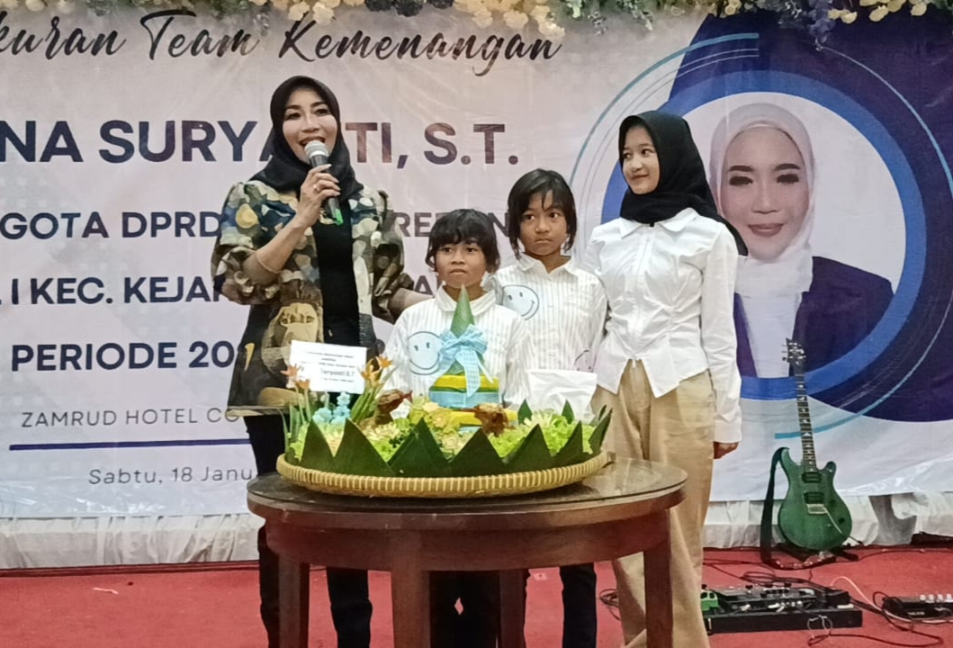 Rinna Suryanti Gelar Syukuran Bersama tim Kemenangan