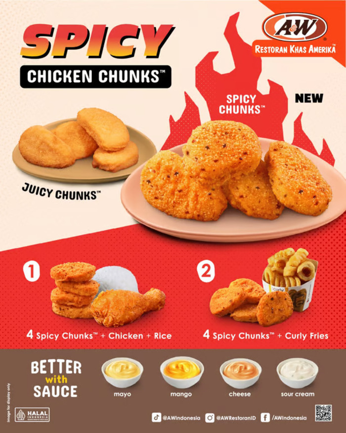 Strategi A&W Indonesia hadirkan Spicy Chicken Chunks™ di bulan Ramadan 2025
