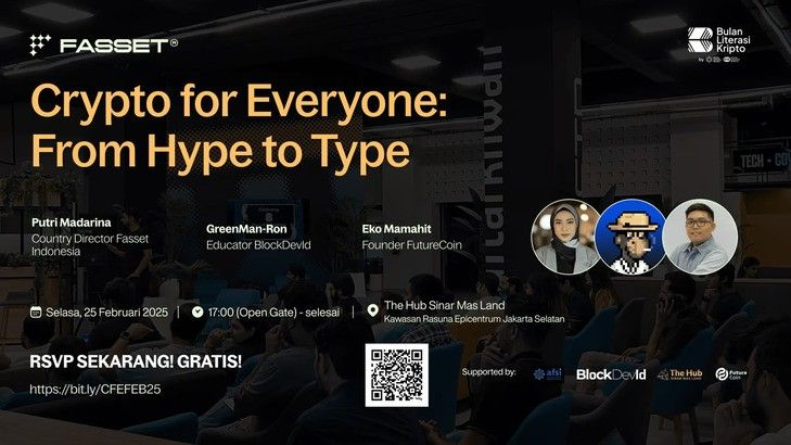 Fasset Dorong Literasi Kripto di Indonesia Lewat Diskusi Panel "Crypto for Everyone: From Hype to Type"