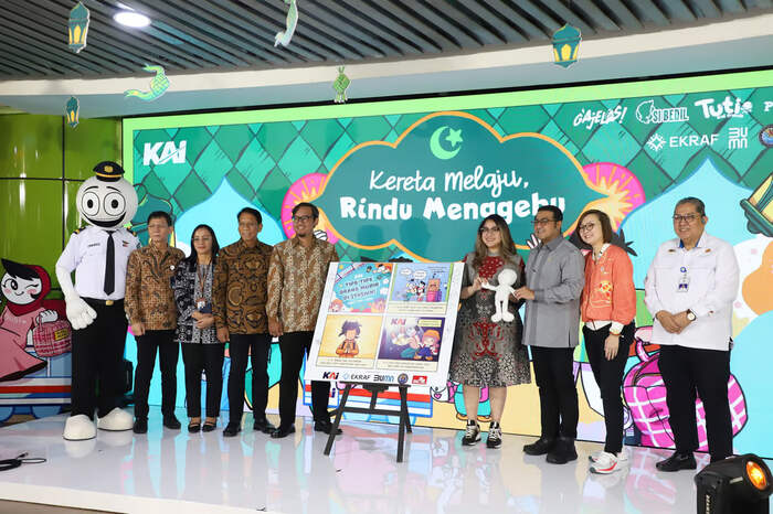 KAI Dukung Kemajuan Industri Kreatif dan Intellectual Property (IP) Lokal Melalui Livery Idul Fitri di Kereta Api