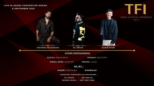 Tamil Festival Indonesia 2025 Hadir di Medan: Konser Musik Tamil Terbesar di Indonesia