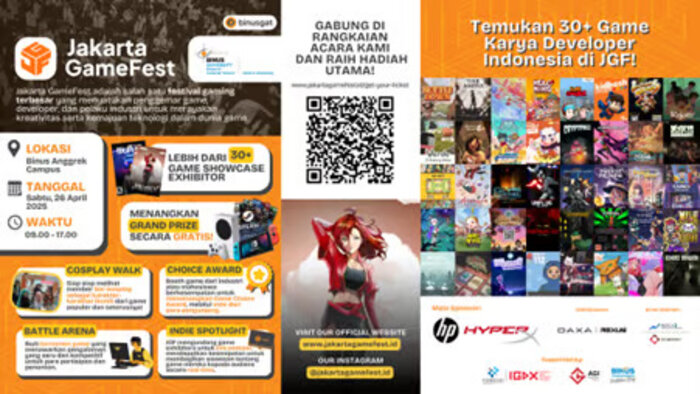 Game Application and Technology (GAT) BINUS UNIVERSITY Gelar Jakarta GameFest 2025 (JGF)