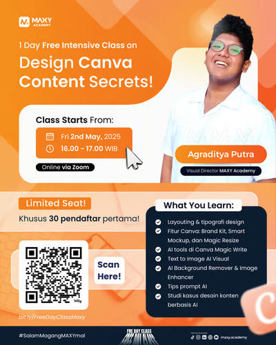 MAXY Academy Sukses Gelar Free Day Class: Bongkar Rahasia Desain Konten Estetik dengan Canva dan AI