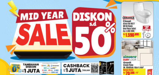 Mitra10 Luncurkan Mid Year Sale, Bahan Bangunan & Perlengkapan Rumah Super Hemat!