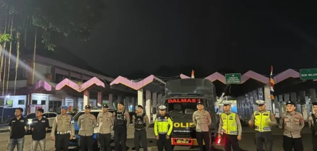 Polres Ciamis Gelar Patroli Skala Besar, Jaga Kamtibmas Akhir Pekan