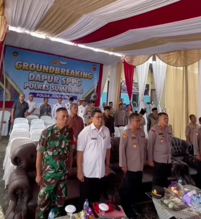 Polres Sumedang Resmikan Pembangunan SPPG untuk Ketahanan Pangan