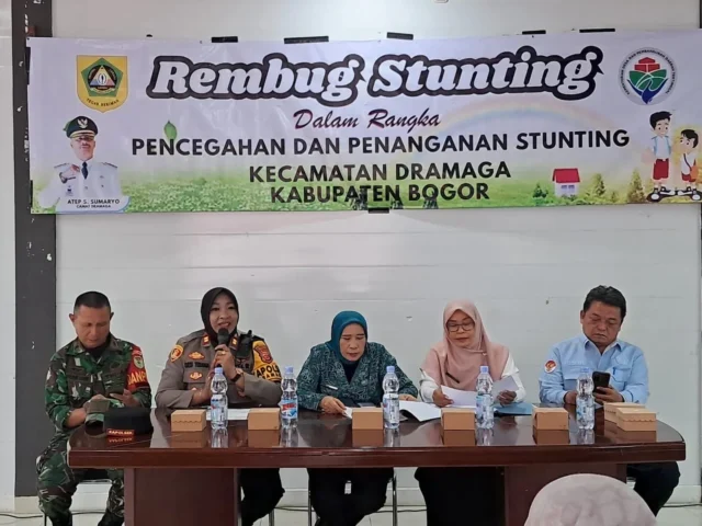 Polsek Dramaga Gelar Rembug Stunting, Sinergi Cegah dan Tangani Stunting di Tingkat Kecamatan