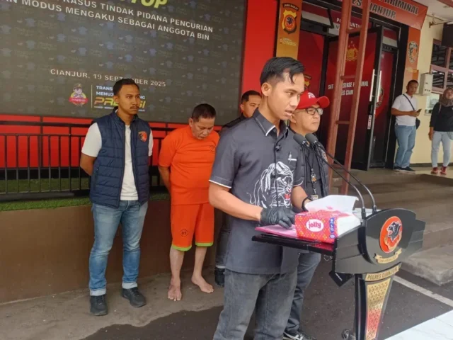 Polres Cianjur Tangkap Pria Mengaku Anggota BIN, Curi Barang Berharga Kenalan di Aplikasi Kencan