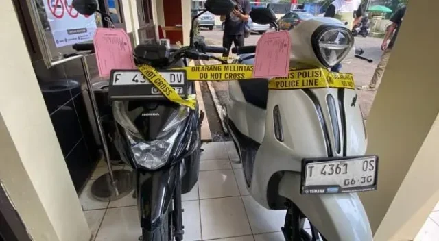 Curi Motor di Tanah Sareal Bogor, Dua Pelaku Diringkus Polisi