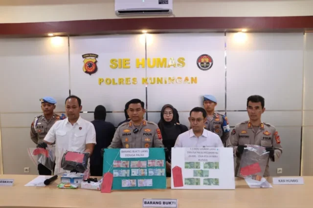 Dua Kasus Peredaran Uang Palsu di Kuningan Berhasil di Ungkap Polisi, Pelaku Terancam 15 Tahun Penjara