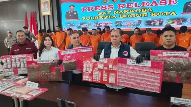Satres Narkoba Polresta Bogor Kota Ungkap 28 Kasus Narkoba dalam Sebulan, 33 Tersangka Diamankan