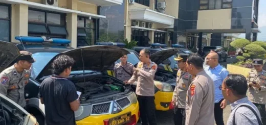 Cek Kesiapsiagaan, Polres Sumedang Periksa Ratusan Kendaraan Dinas Polsek Jajaran