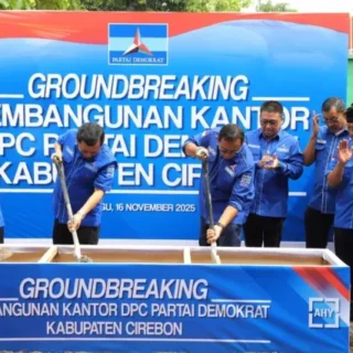 Partai Demokrat Kabupaten Cirebon Lakukan Ground Breaking Pembangunan Kantor DPC
