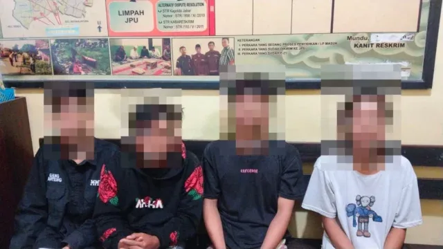 Polres Cirebon Kota Gagalkan Tawuran Konten 4 Pemuda Diamankan