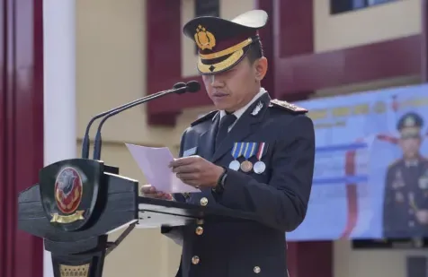 Polresta Bandung Gelar Upacara Peringatan Hari Pahlawan, Wakapolresta Ajak Personel Teladani Semangat Juang Pahlawan