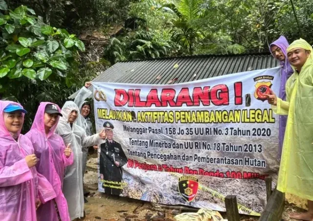 Polres Tasikmalaya Kota Tindak Tegas Penambangan Emas Ilegal di Karangjaya