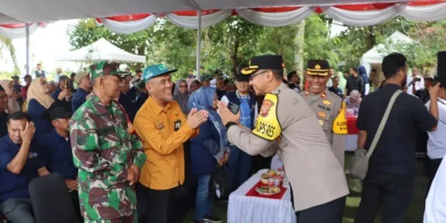 Polres Sukabumi Kota Dukung Ketahanan Pangan Daerah, Hadiri Pembagian Benih dan Soft Launching Rumah Pangan Rakyat