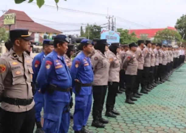 Kesiapsiagaan Bencana Ditingkatkan, Polres Indramayu Gelar Apel Gabungan Tanggap Darurat 2025