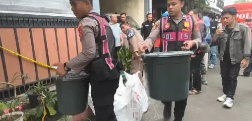 Gerebek Pabrik Mi Rumahan, Polresta Bogor Kota Sita Bahan Kimia Potasium dan Tawas