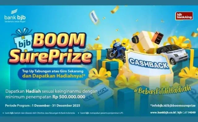 Optimalkan Dana Akhir Tahun lewat Promo bjb Boom SurePrize