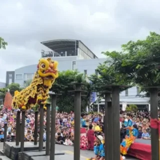 Barongsai Hi Five Colors Lion Dance Siap Meriahkan Imlek 2026 di Grage Mall Cirebon