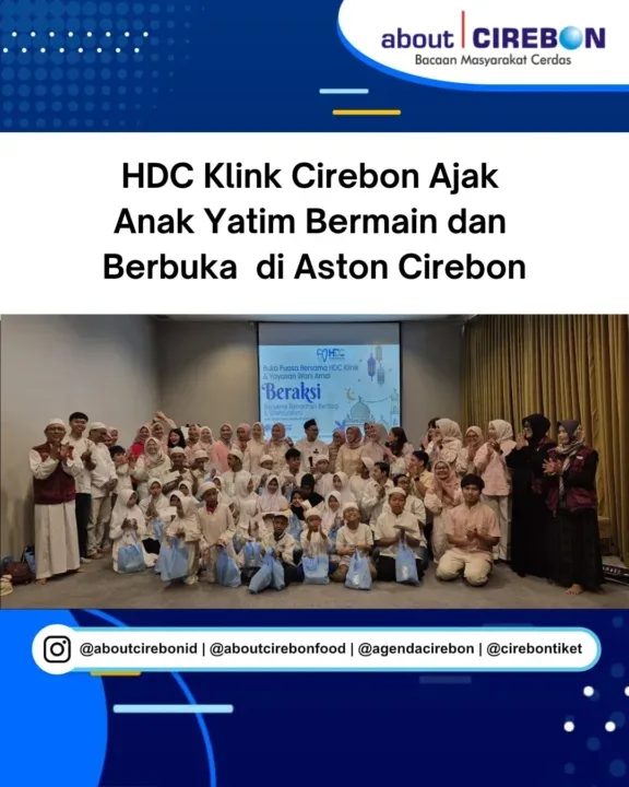 HDC Klink Cirebon Ajak Anak Yatim Bermain dan Berbuka di Aston Cirebon