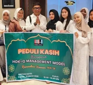 HOK-Q Management Model Cirebon Gelar Buka Puasa Bersama dan Santunan Anak Yatim